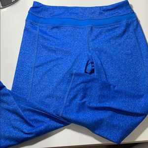 Blue capri Workout pants.